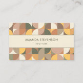 Kleurig geometrisch patroon visitekaartje (Voorkant)