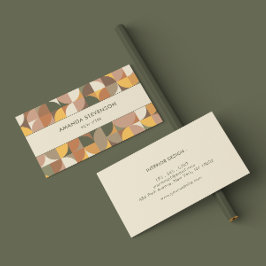 Kleurig geometrisch patroon visitekaartje