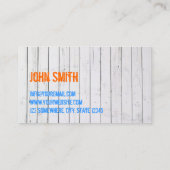 Kleurig geschilderd Visitekaartje voor wandschilde (Achterkant)