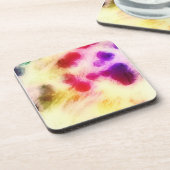 Kleurig gesmolten weefselpapier drankjes onderzetter (Linkerzijde)