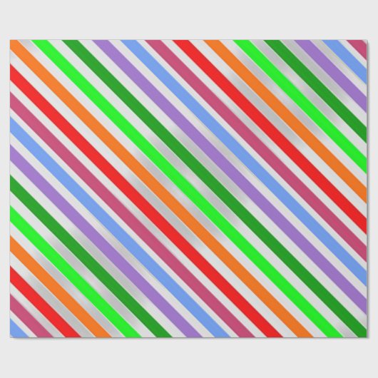 Kleurig gestripte papier voor onmiddellijke verpak (Vlak)