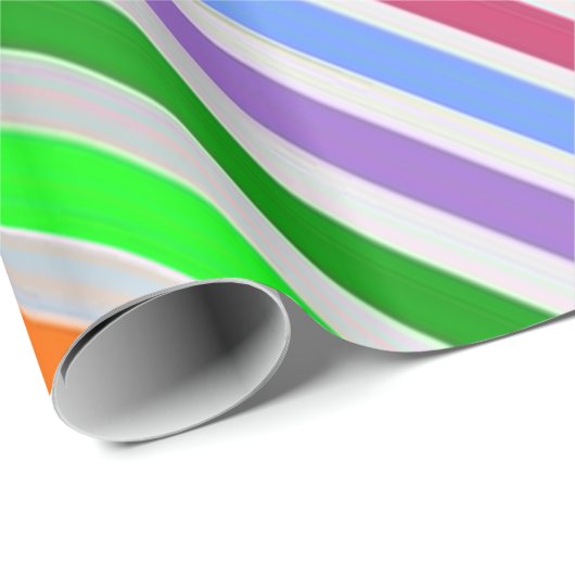 Kleurig gestripte papier voor onmiddellijke verpak (Rol Hoek)