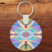 Kleurig getrokken patroon sleutelhanger (Voorkant)