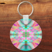 Kleurig getrokken patroon sleutelhanger (Voorkant)