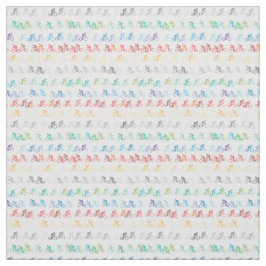 Kleurig, gevatureerd katoenweefsel met fiets stof