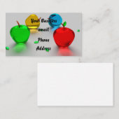 Kleurig glanzend ruitsap visitekaartje (Voorkant / Achterkant)