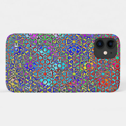 Kleurig Glas in lood ontwerp Case-Mate iPhone Case (Achterkant (horizontaal))