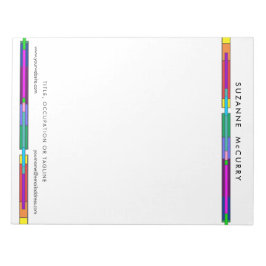 Kleurig Glas in lood ontwerp Notitieblok