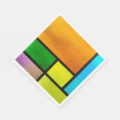 Kleurig Glas in lood ontwerp Servet (Hoek)