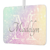 Kleurig Glitter Glam - Gepersonaliseerd Monogram Luchtverfrisser (Links)