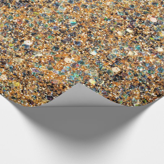 Kleurig glitterpapier voor vulling cadeaupapier (Hoek)