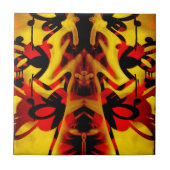 Kleurig grijffiti-patroon tegeltje (Voorkant)