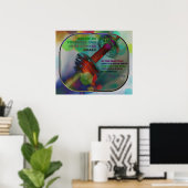 Kleurig Gym-Poster met gewicht 009 Poster (Thuiskantoor)
