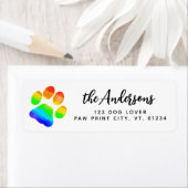 Kleurig handboek Afdrukken Persoonlijk retouradres Etiket (Insitu)