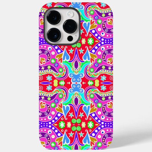 Kleurig handgetekend omhulsel Case-Mate iPhone case (Achterkant)