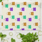 Kleurig handtaspatroon theedoek (Gevouwen)