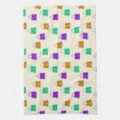 Kleurig handtaspatroon theedoek (Verticaal)