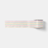 Kleurig handtekening Stripe patroon Satijnen Lint (Voorkant)