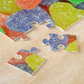 Kleurig hartvormig snoep legpuzzel (Zijkant)