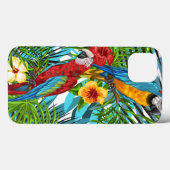 Kleurig Hawaii tropisch patroon in wilde bloemen v Case-Mate iPhone Case (Achterkant (horizontaal))