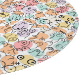 Kleurig heldere verjaardagscatroon snijplank (Hoek)