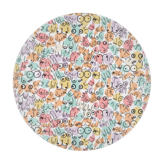 Kleurig heldere verjaardagscatroon snijplank (Voorkant)