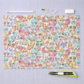 Kleurig heldere verjaardagscatroon tissuepapier (Craft)