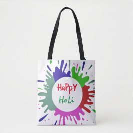 Kleurig Holi-patroon Tote Bag