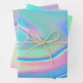 Kleurig holografisch omslagpapier instellen inpakpapier vel (In situ)