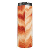 Kleurig horizontaal golvend patroon thermosbeker (Achterkant)