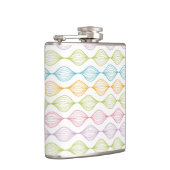 Kleurig horizontaal ogeenpatroon heupfles (Rechts)