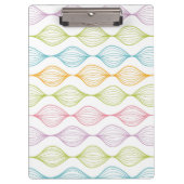Kleurig horizontaal ogeenpatroon klembord (Voorkant)