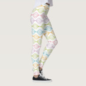 Kleurig horizontaal ogeenpatroon leggings (Rechts)