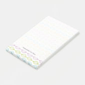 Kleurig horizontaal ogeenpatroon post-it® notes (Schuin)