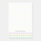 Kleurig horizontaal ogeenpatroon post-it® notes (Voorkant)