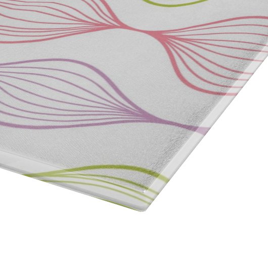 Kleurig horizontaal ogeenpatroon snijplank (Hoek)