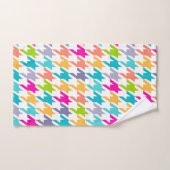 Kleurig houndstooth-patroon bad handdoek (Handdoek)