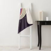 Kleurig illustratieportret van schattige walvis in sherpa deken (In situ)