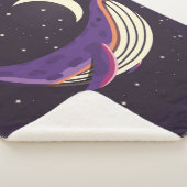 Kleurig illustratieportret van schattige walvis in sherpa deken (3/4)