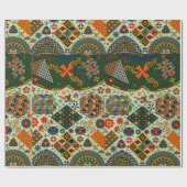 Kleurig Japans patroon Verpakkingspapier Cadeaupapier (Vlak)