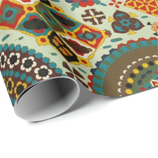 Kleurig Japans patroon Verpakkingspapier Cadeaupapier (Rol Hoek)