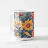 Kleurig kantelpatroon koffiemok (Voorkant links)