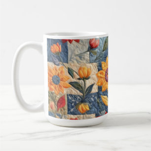Kleurig kantelpatroon koffiemok
