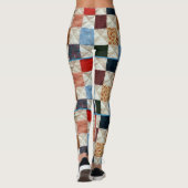 Kleurig kantelpatroon leggings (Achterkant)