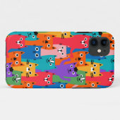Kleurig kattenpatroon Case-Mate iPhone case (Achterkant (horizontaal))