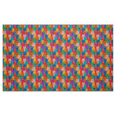 Kleurig kattenpatroon stof (Fat Quarter)