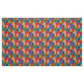 Kleurig kattenpatroon stof (Fat Quarter)