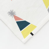 Kleurig kerstboompatroon fleece deken (Hoek)