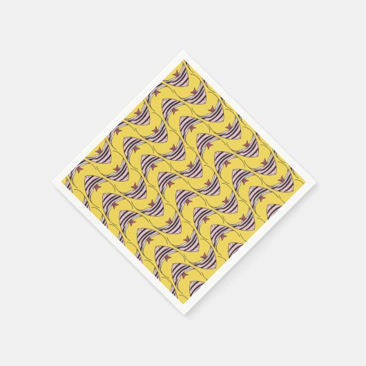 Kleurig kinder vispatroon servet (Hoek)