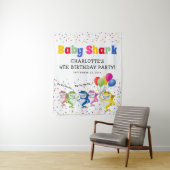 Kleurig Kinderen Haaien | Verjaardagsfeest Wandkleed (In situ)